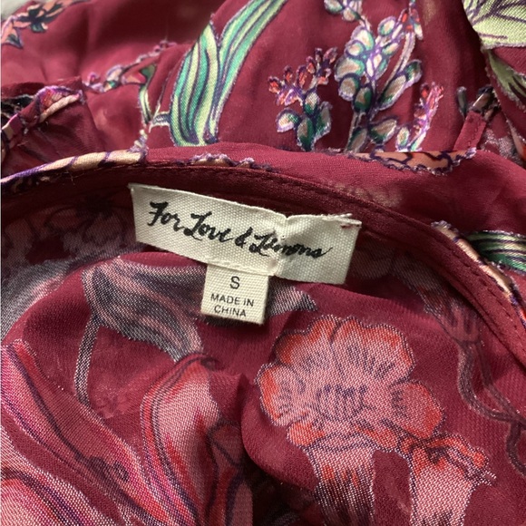 💥PRICE DROP💥  Flora Drawstring Red/Berry Floral Mini Dress - Picture 6 of 7